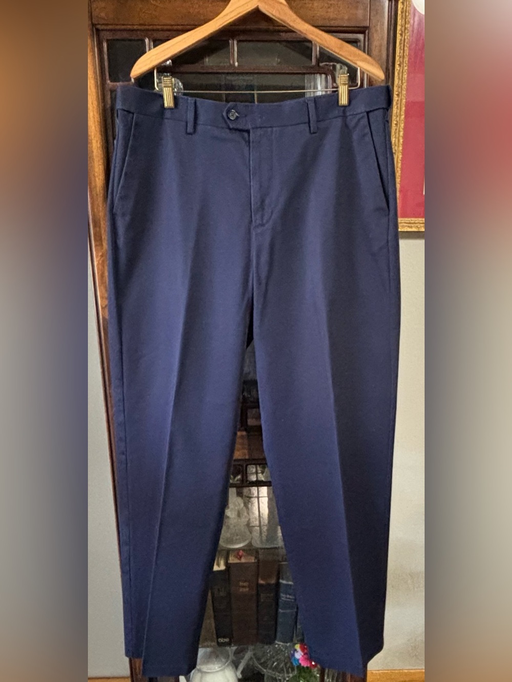Men’s CROFT & BARROW navy dress Pants EUC